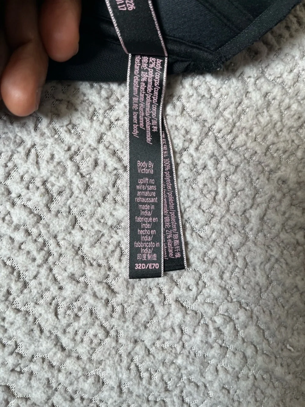 Victorias Secret black Bralette 32D